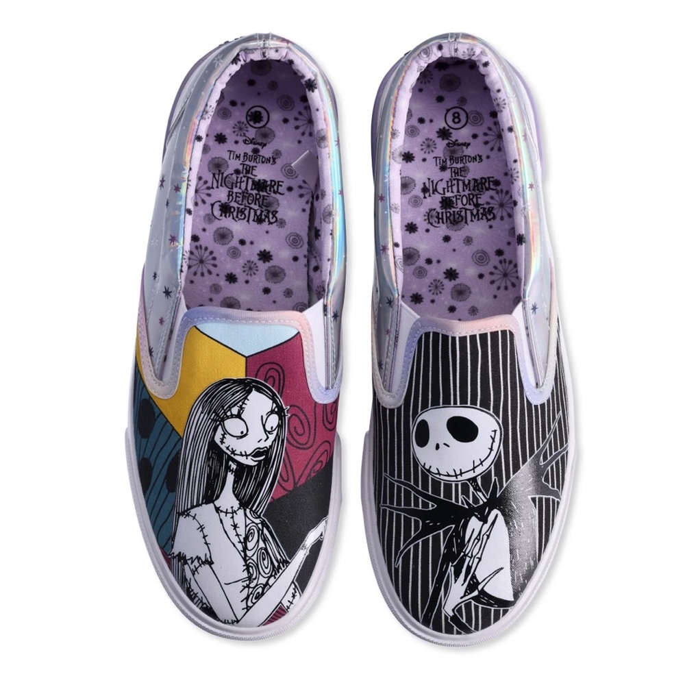 Disney The Nightmare Before Christmas Women’s Slip on shoes, size 9